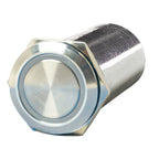 PlashLights REVERT Harsh Environment 19MM Dual Color Push Button Momentary Switch - Stainless Steel | HPBS-19-SS-M