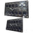PlashLights Marine Push Button Switch - Blue LED - 40a - Black Anodized- On/Off - Latching | PL22BLK-L-BL