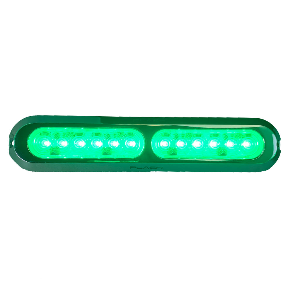 PlashLights Poquito 60W Underwater Transom Light - Green - Pair | PL-UWL-60W-GRN-K