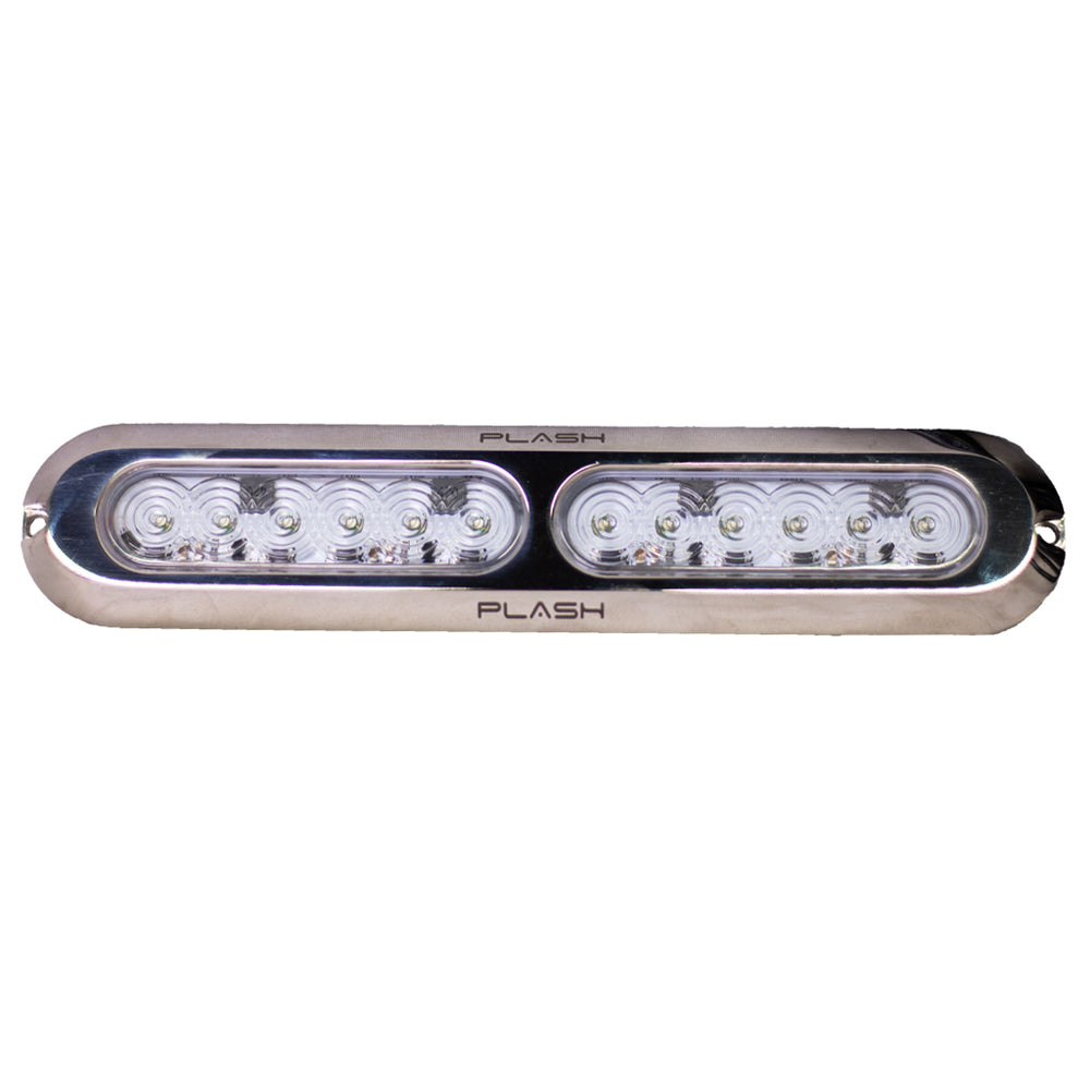 PlashLights Poquito 60W Underwater Transom Light - Green - Pair | PL-UWL-60W-GRN-K