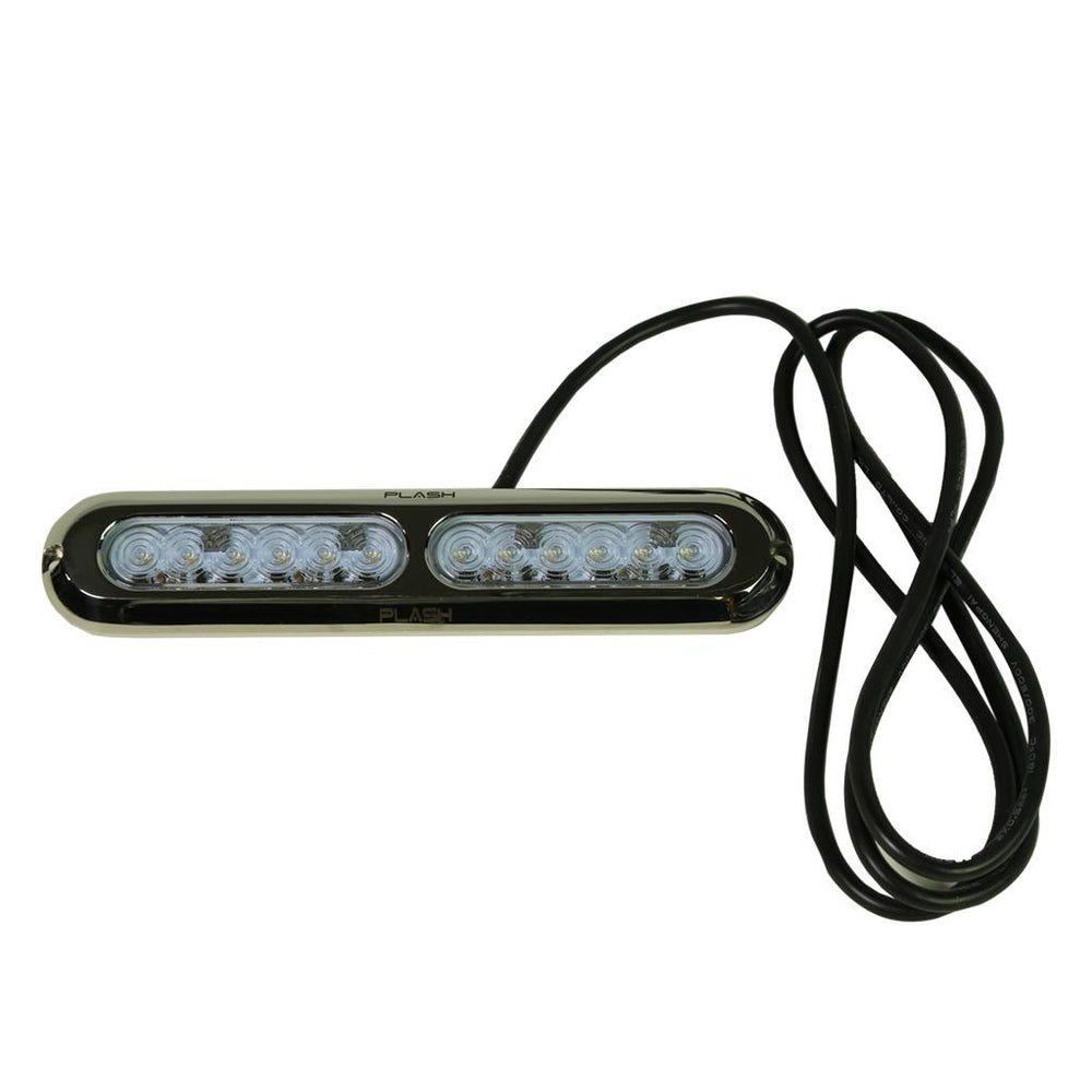 PlashLights Poquito 60W Underwater Transom Light - Green - Pair | PL-UWL-60W-GRN-K
