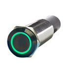 PlashLights REVERT Harsh Environment 19MM 3 Color Dual Output Push Button Switch - Black | HPBS-DO-19-BLK-M