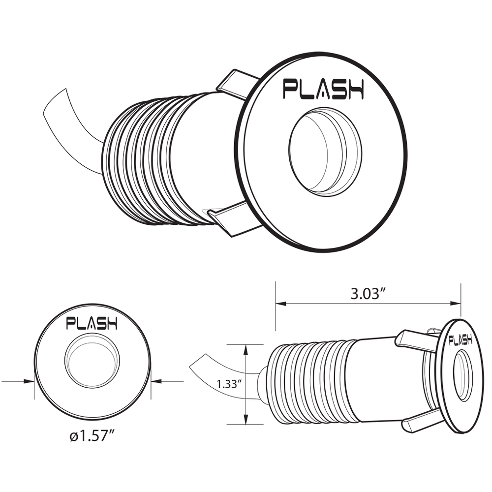 PlashLights Capella LED Down Light - RGBW | DL-CAPELLA-28