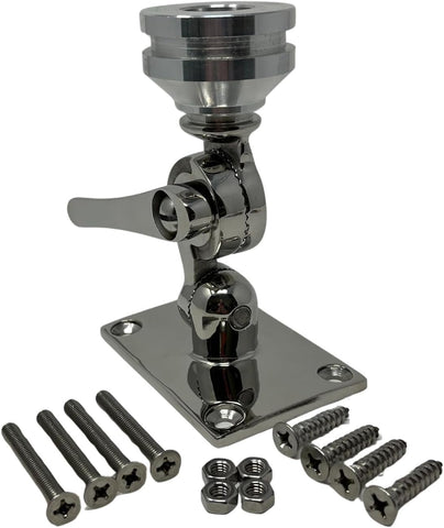 LocMarine 8460 Starlink Mini Coupling with Stainless Steel Adjustable Fixed Mount Base Kit. | LM-SMINI-HDBRK