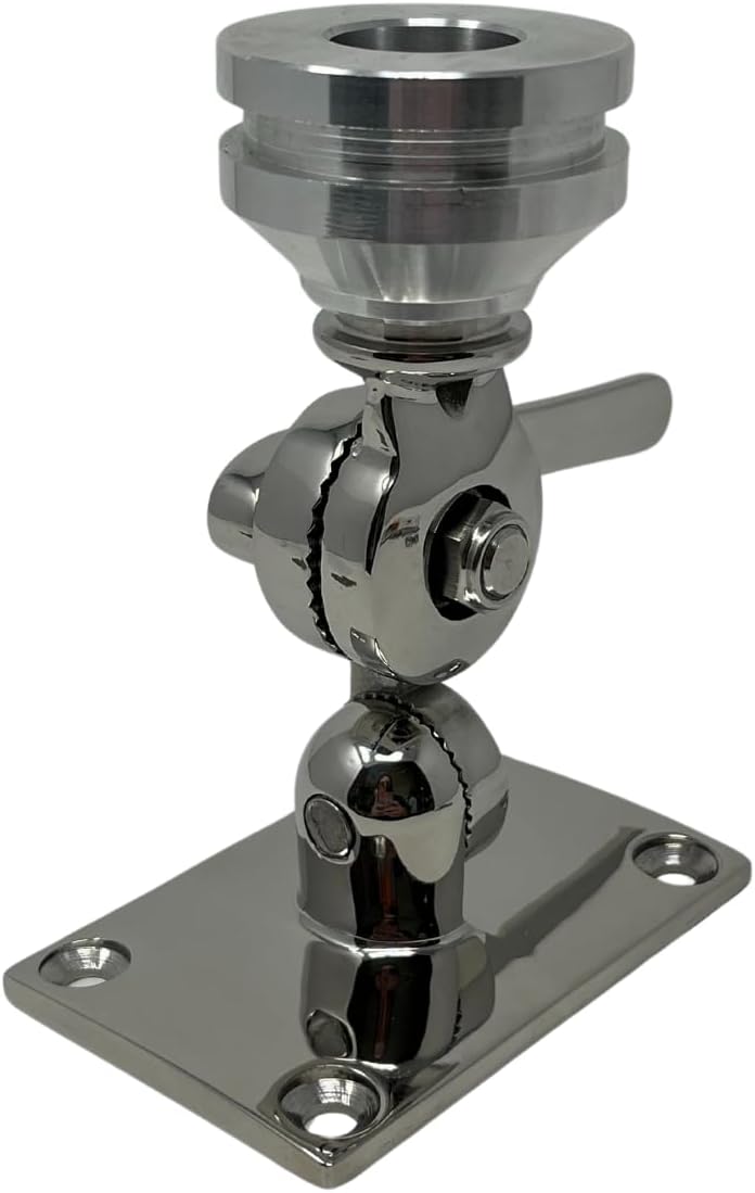 LocMarine 8460 Starlink Mini Coupling with Stainless Steel Adjustable Fixed Mount Base Kit. | LM-SMINI-HDBRK