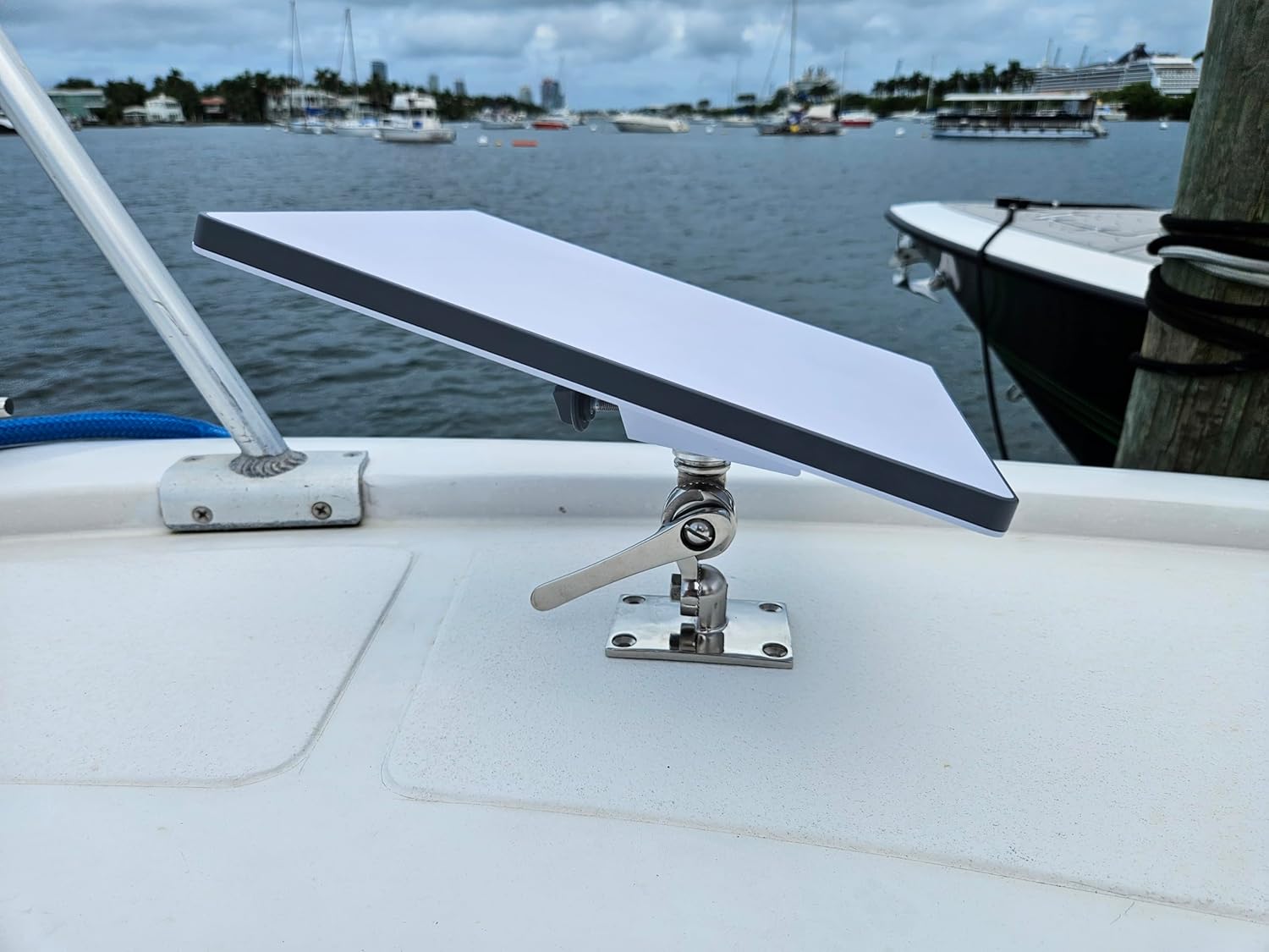 LocMarine 8460 Starlink Mini Coupling with Stainless Steel Adjustable Fixed Mount Base Kit. | LM-SMINI-HDBRK