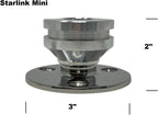 LocMarine 8460 Starlink Mini Coupling with Stainless Steel Fixed Mount Base Kit. | LM-SMINI-FX
