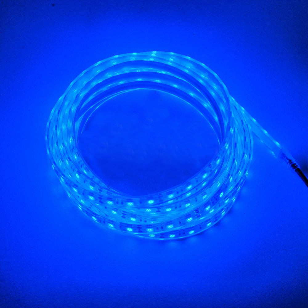 PlashLights 12v RGB Color Changing Waterproof Flexible Light Strip - Ip68 - 24' | FLS-RGB-68-24FT