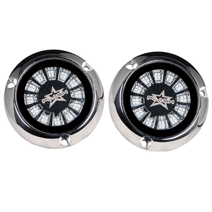 PlashLights Epik Underwater Transom Light - Blue + Green - Pair | PL-UWL-EPIK-B/G-K
