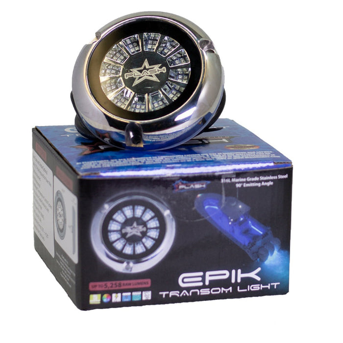 PlashLights Epik Underwater Transom Light - Blue + Green - Pair | PL-UWL-EPIK-B/G-K