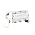 PlashLights 6" XX-Series LED Light Bar Marine White Housing (5W), Double Row Combo Beam. | XX-6-5W-WHT