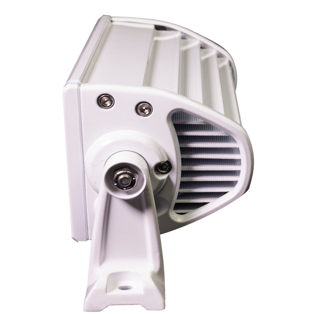 PlashLights 6" XX-Series LED Light Bar Marine White Housing (5W), Double Row Combo Beam. | XX-6-5W-WHT