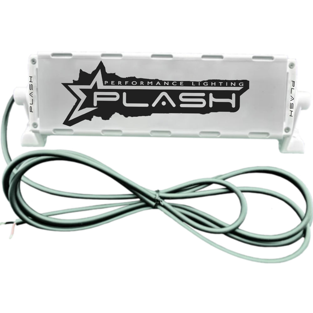 PlashLights 6" XX-Series LED Light Bar Marine White Housing (5W), Double Row Combo Beam. | XX-6-5W-WHT
