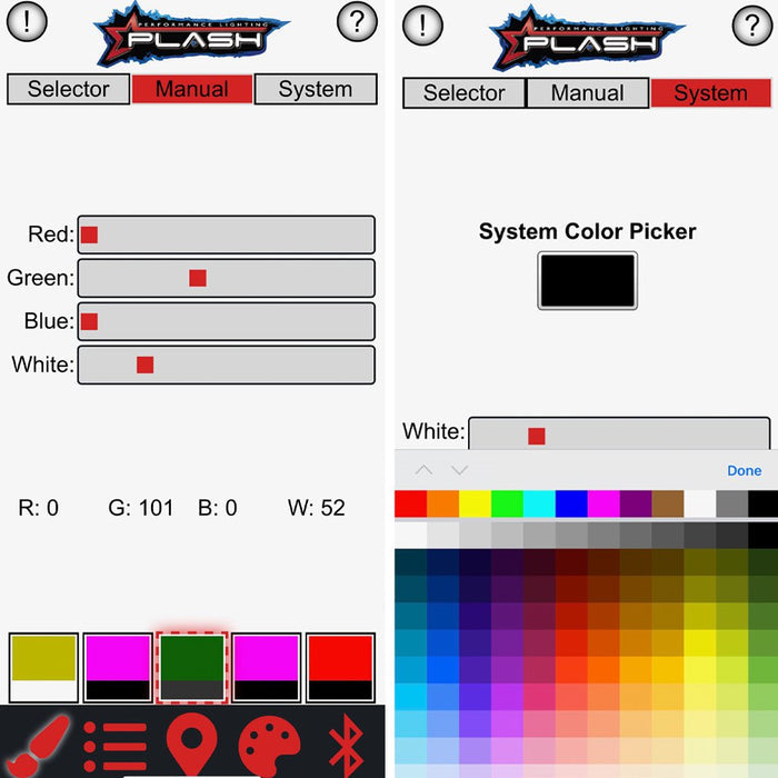 PlashLights RGB Pair - 180W - 13,950 Lm/Ea - Includes RGB Controller | PL-UWL-180RGB-K