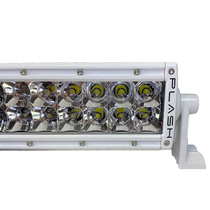 PlashLights 50" XX-Series LED Light Bar - 5W - Straight - White Housing | XX-50-5W-WHT