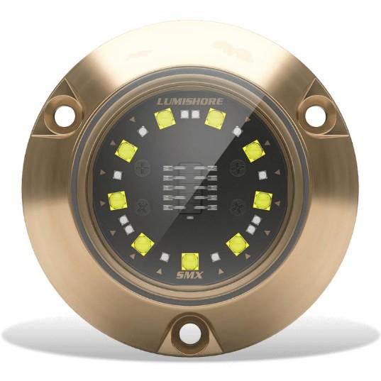 Lumishore SMX24 SUPRA 3,100 Lumen Blue/White 90° Surface-Mount Underwater LED Light, 12V (60-0533, 010-04504-00)