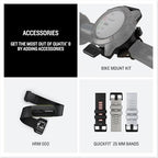 Garmin Quatix 8 51Mm AMOLED Smartwatch Titanium Bezel Captain Blue Silicone Band (010-02905-90)