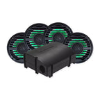 Aquatic AV CK502 PRO Classic Platinum Kit : SWA6 Amplified Bluetooth Stereo Subwoofer with 2 pairs of 6.5" PRO Classic Black Coaxial Speakers