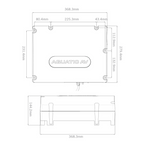 Aquatic AV CK502 PRO Classic Platinum Kit : SWA6 Amplified Bluetooth Stereo Subwoofer with 2 pairs of 6.5" PRO Classic Black Coaxial Speakers