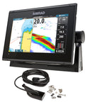 Simrad GO9 XSE Chartplotter/Fishfinder with MED/HI Downscan Transom-Mount Transducer and C-MAP Discover Chart (000-13211-002)