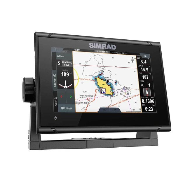 Simrad GO7 XSR Chartplotter/Fishfinder with HDI Transom-Mount Transducer and C-MAP Discover Chart (000-14326-002)