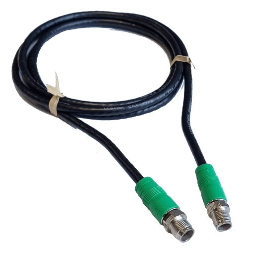 Lowrance 6' 1.8M 8-Pin male-male Ethernet Cable with Green M12 Connectors (000-16075-011)