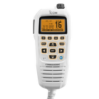Icom HM-195SW Super White CommandMic IV with Yellow BlackLit LCD for 2nd Station/Intercom (HM195SW 42 EXP)