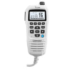 Icom HM195 Super White CommandMic IV with White BlackLit LCD for 2nd Station/Intercom (HM195GW 62 EXP)