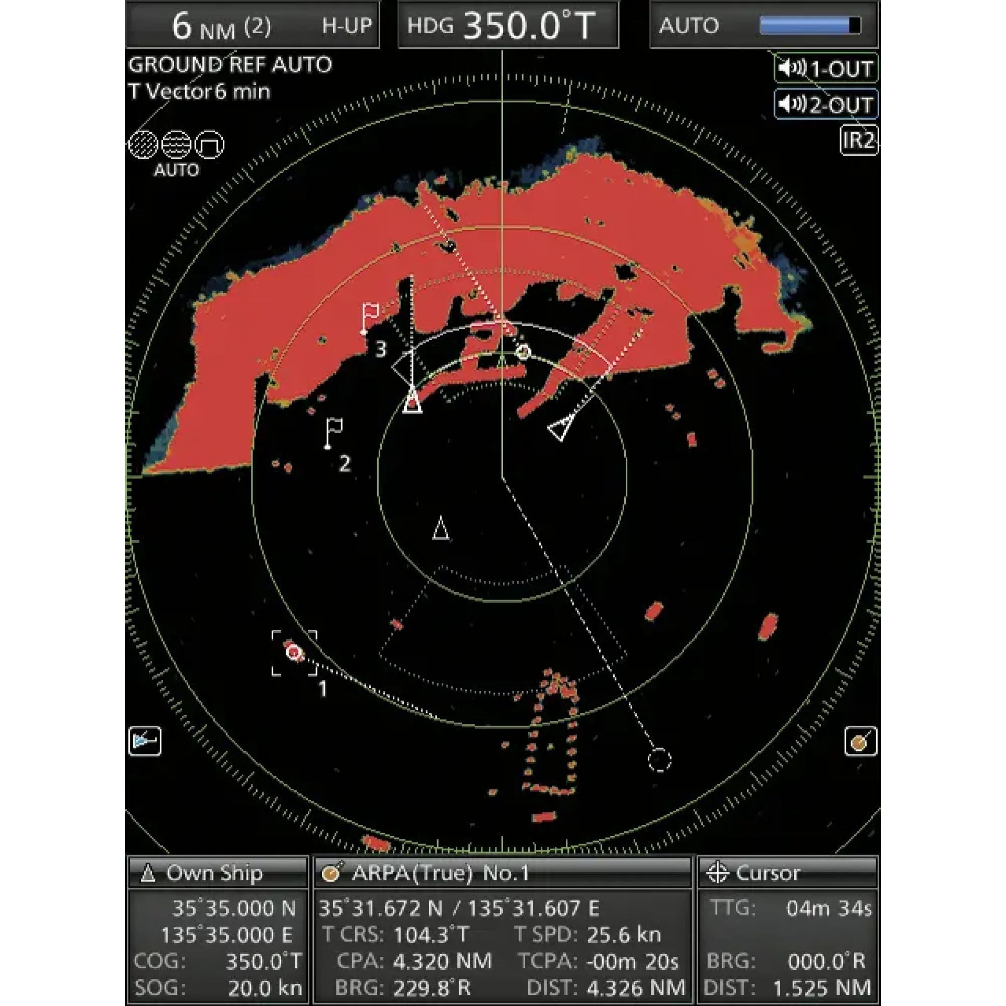 Icom MR-1010RII Marine Radar System with 4kW Radome Scanner and Wide Angle 10.4" Color TFT LCD Display (MR1010R2 23)