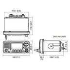 Icom IC-M424G Fixed-Mount VHF Marine Transceiver with Built-In GPS - Black (M424G 41)