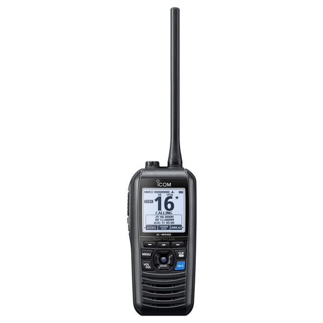 Icom IC-M94D Class-H DSC VHF Marine Handheld Transceiver with GPS, Simplified AIS, and Float' n Flash (M94D 21 USA)