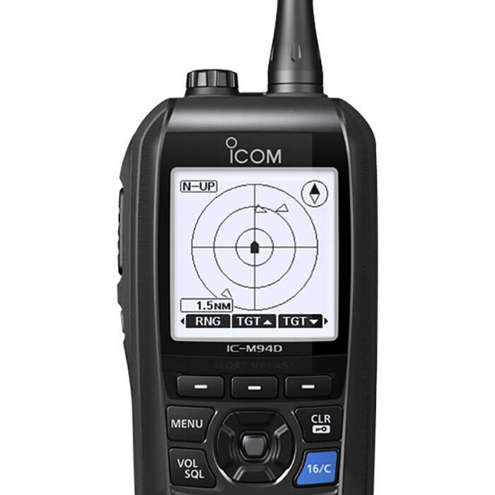 Icom IC-M94D Class-H DSC VHF Marine Handheld Transceiver with GPS, Simplified AIS, and Float' n Flash (M94D 21 USA)