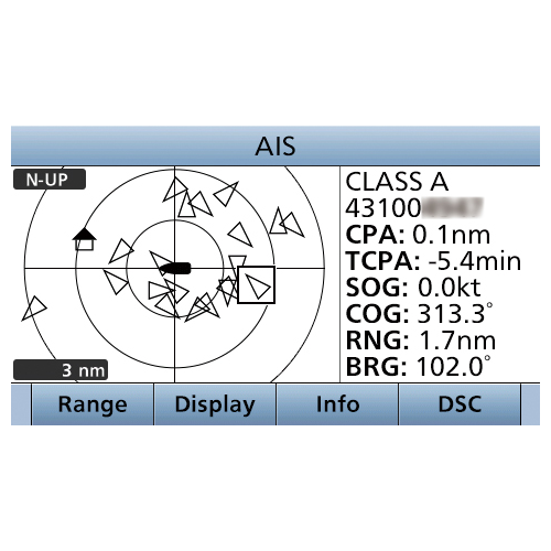 Icom IC-M605 25W Fixed Mount VHF Marine Transceiver with GNSS GPS/GLONASS/SBAS and 4.3" Color Display (M605 31 USA)