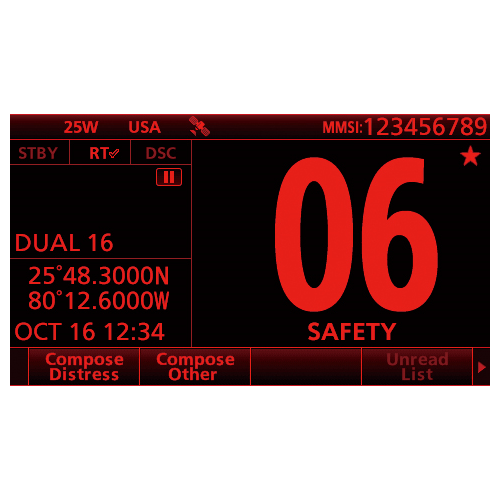 Icom IC-M605 25W Fixed Mount VHF Marine Transceiver with GNSS GPS/GLONASS/SBAS and 4.3" Color Display (M605 31 USA)