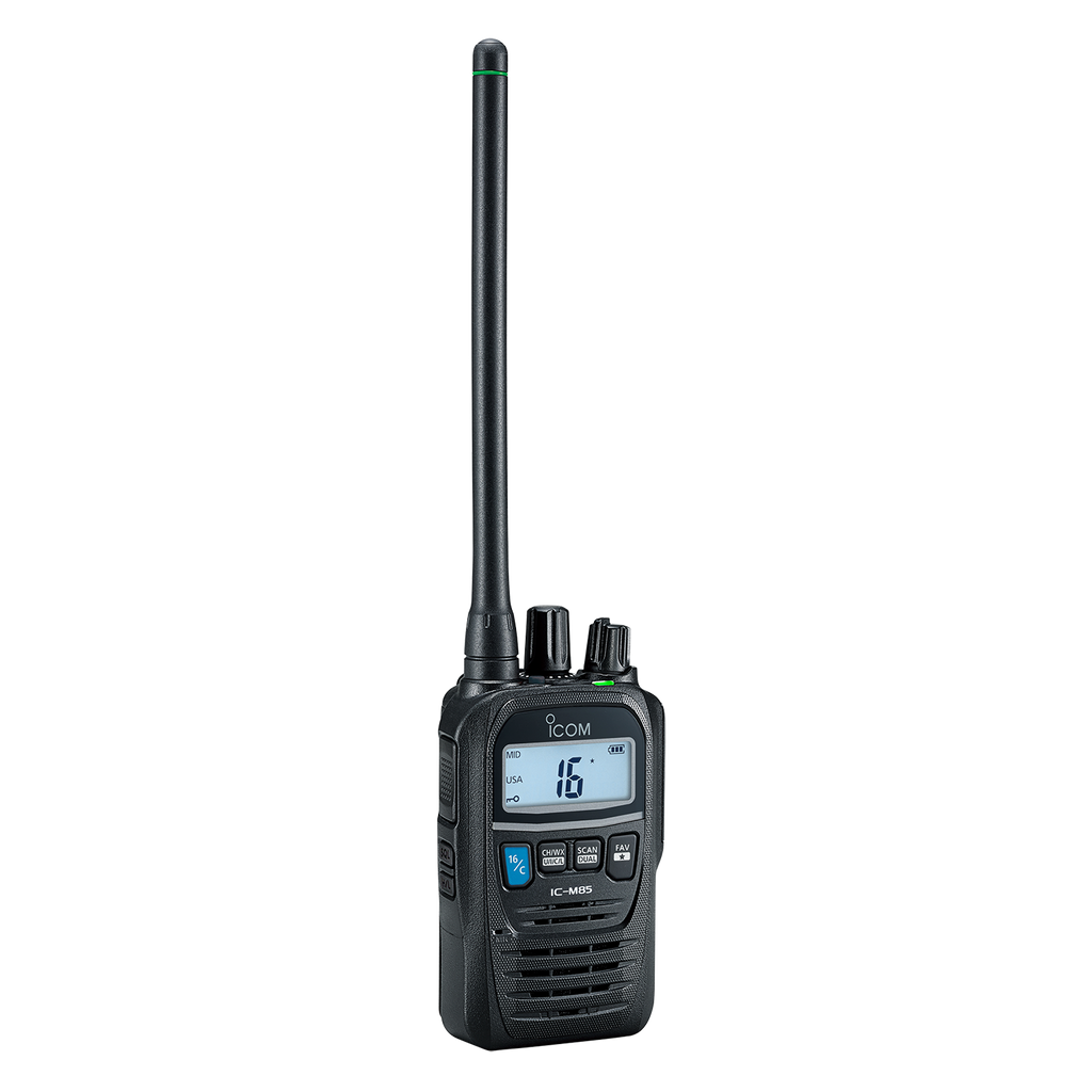 Icom IC-M85 5W Submersible Ultra Compact Handheld VHF Marine Transceiver (M85 21 USA)