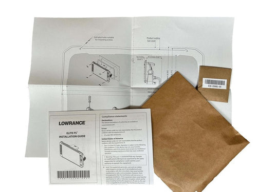 Lowrance Flush Mount Kit for Elite FS 9 (000-15786-001)