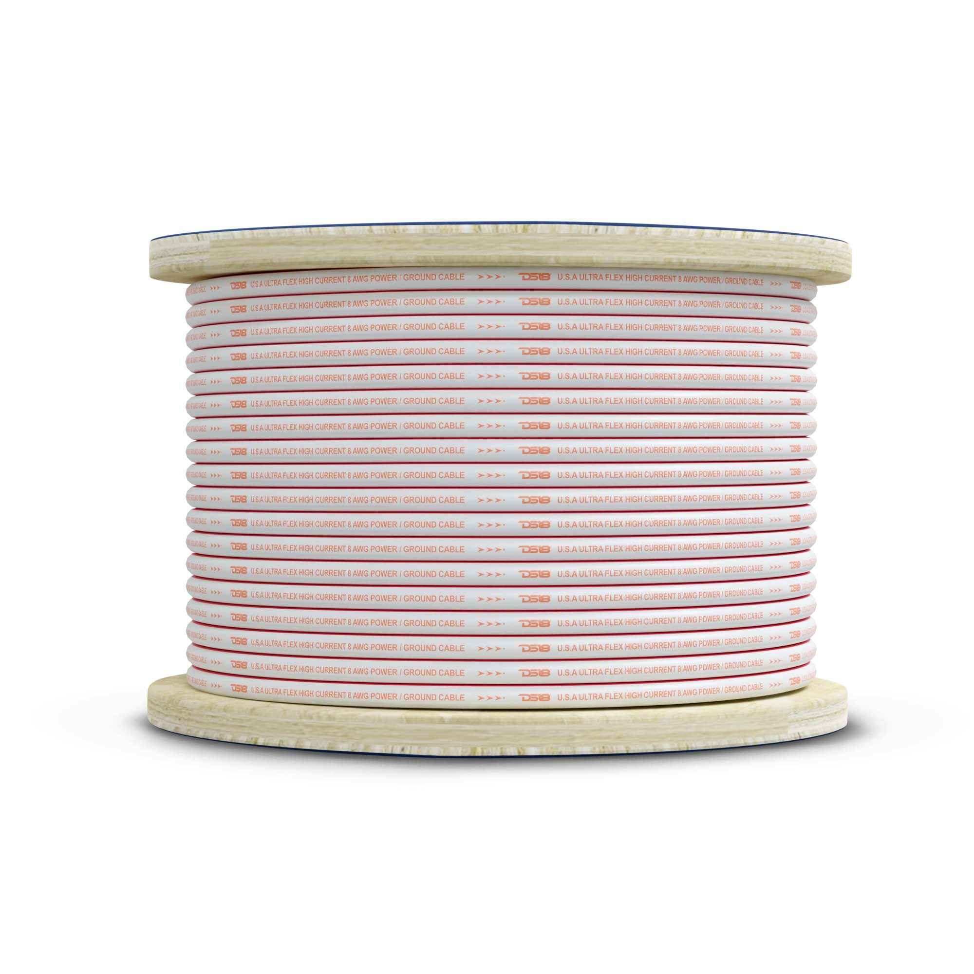 DS18 8-GA Marine Grade Tinned 100% Copper OFC Power Wire -100 Feet (MOFC8GA100P)