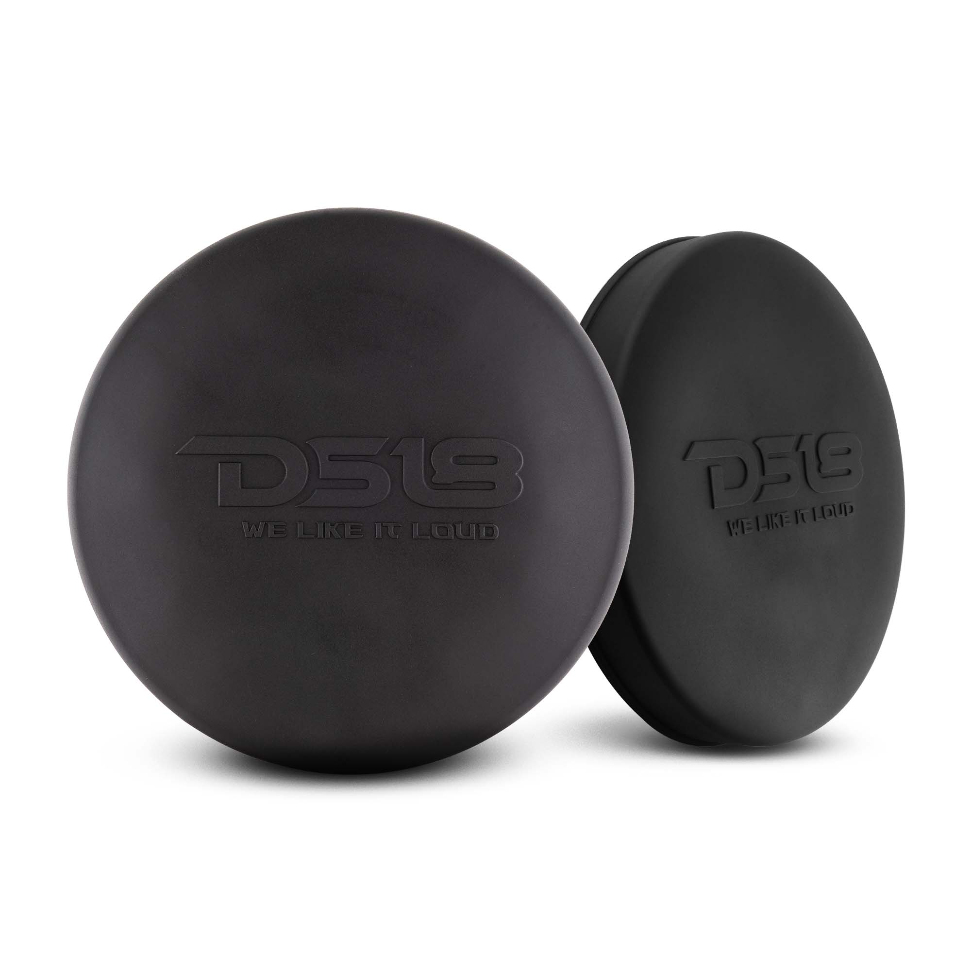 DS18 Black Silicone Marine Speaker Covers for 8" Towers, Speakers and Subwoofers - Pair (CS-8/BK)