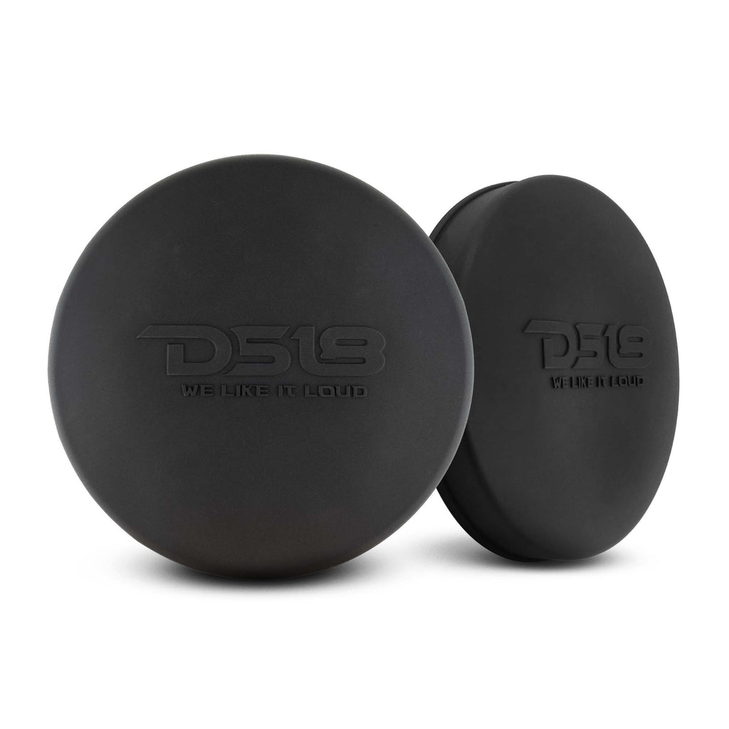 DS18 Black Silicone Marine Speaker Cover for 6.5" Towers, Speakers and Subwoofers - Pair (CS-6/BK)