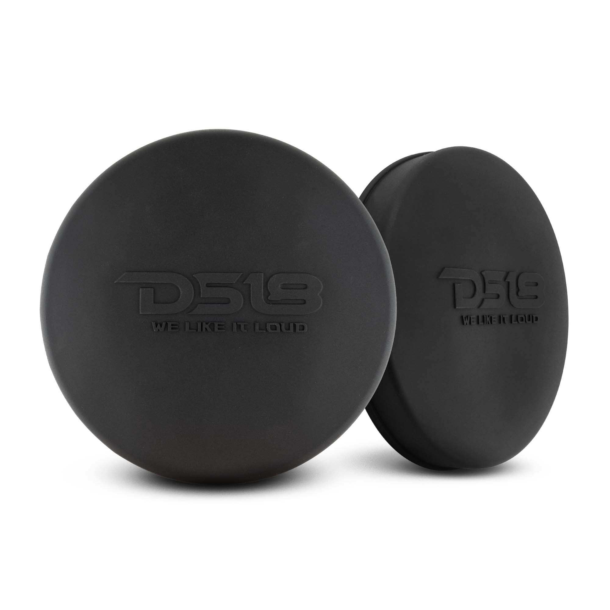 DS18 Black Silicone Marine Speaker Cover for 6.5" Towers, Speakers and Subwoofers - Pair (CS-6/BK)