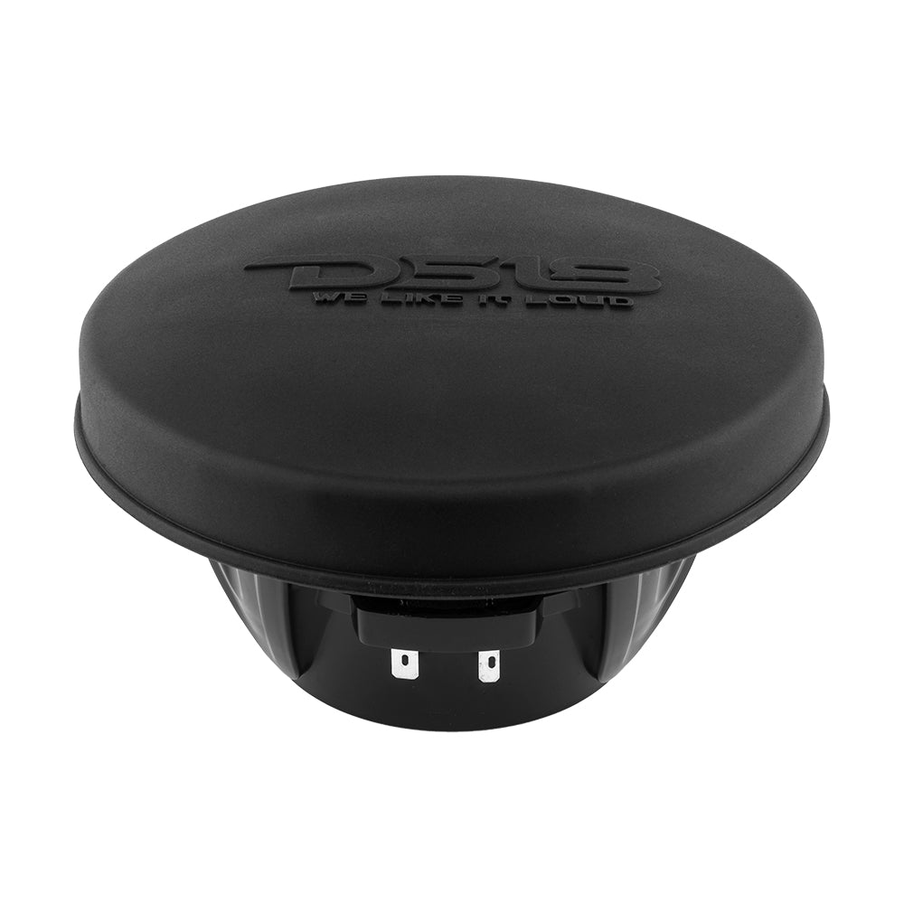 DS18 Black Silicone Marine Speaker Cover for 6.5" Towers, Speakers and Subwoofers - Pair (CS-6/BK)