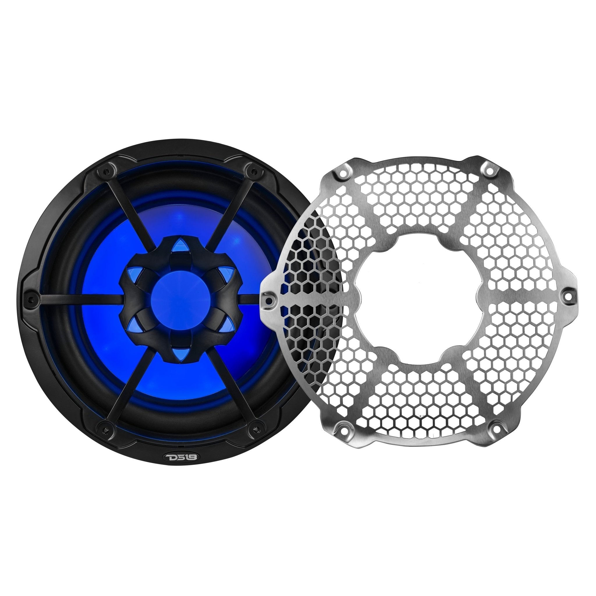 DS18 HYDRO 10" Subwoofer with RGB Lights - 600W - Black (NXL-10SUB/BK)