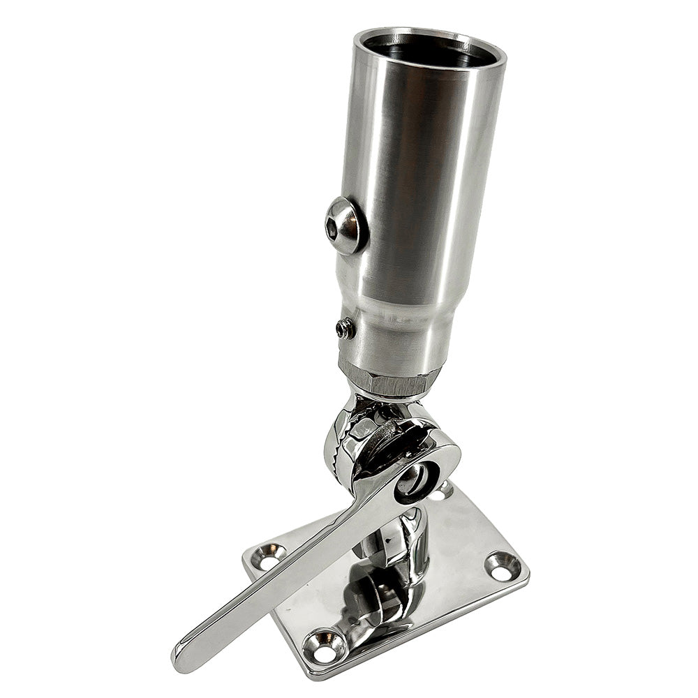 Seaview Starlink Stainless Steel 1"-14 Threaded Adapter & Stainless Steel Ratchet Base (SV114STLKRB)