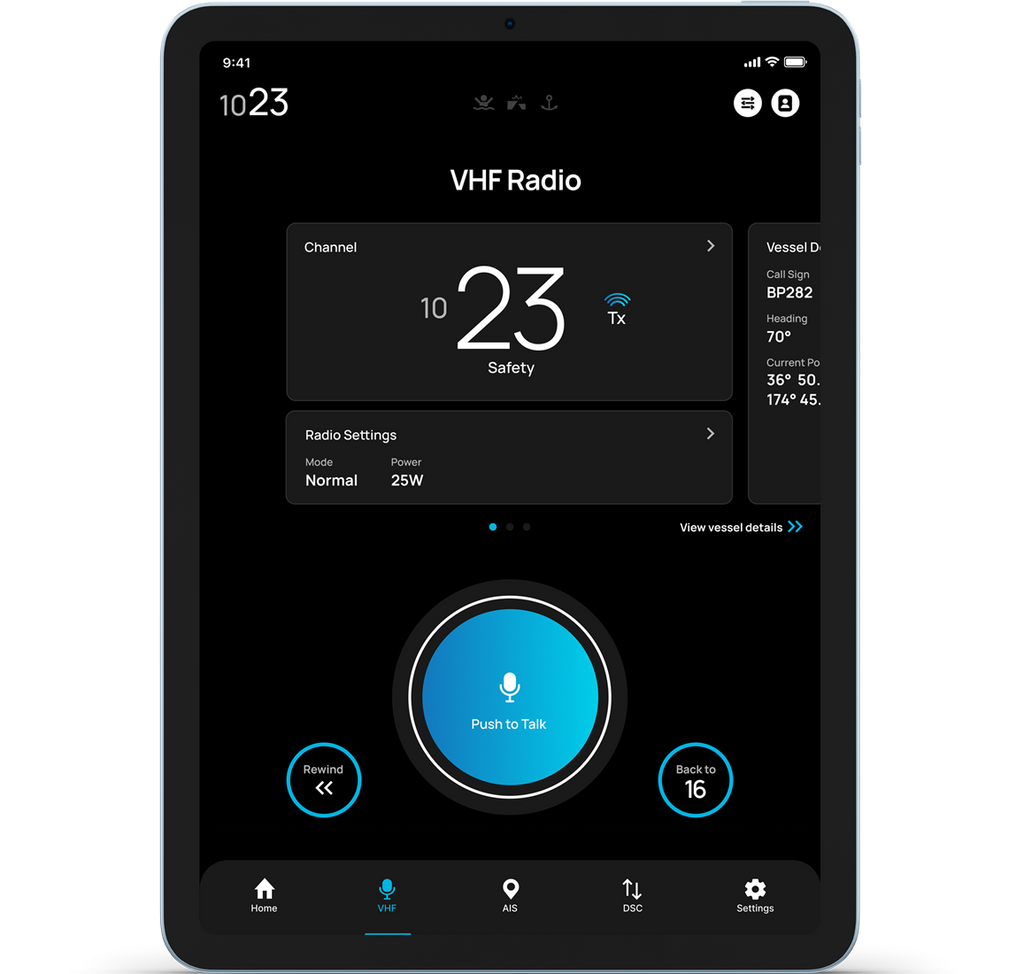 em-trak X100 NMEA 2000 Bluetooth Wi-Fi VHF/DSC Radio with Class B AIS and Antenna Splitter (431-0001)