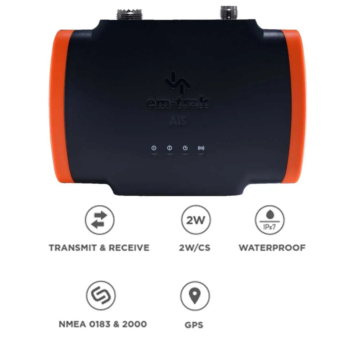 em-trak B921 2W CSTDMA Class B AIS Transceiver with FLEXI-FIT Bracket (430-0001)