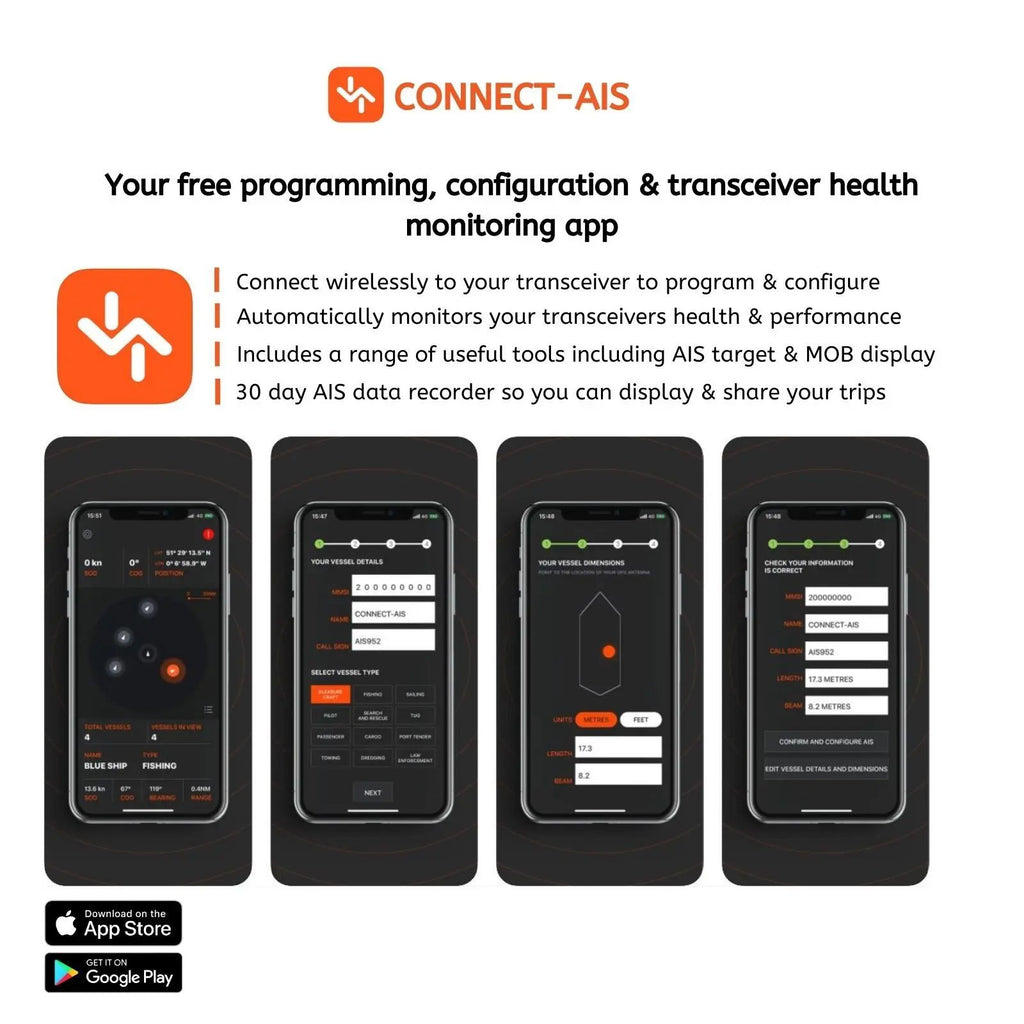 em-trak B922 2W CSTDMA Class B AIS Transceiver with Wi-Fi, Bluetooth and FLEXI-FIT Bracket (430-0003)