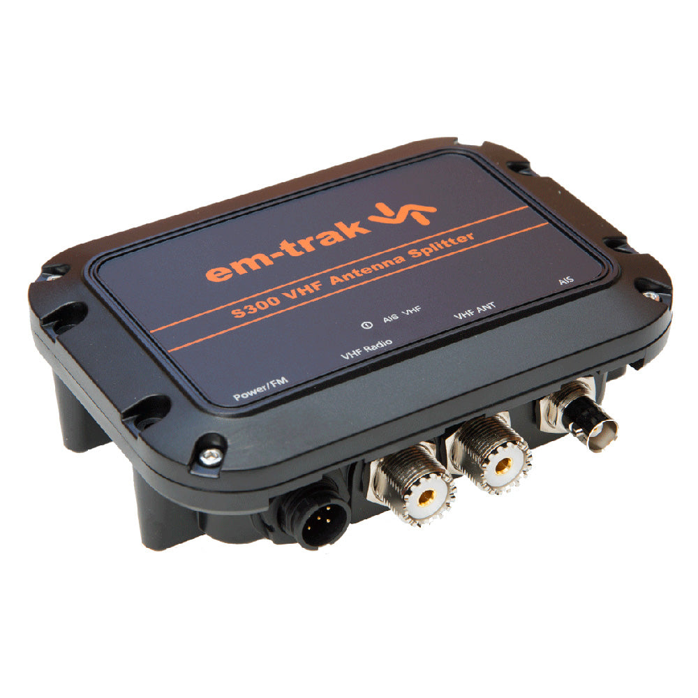 em-trak S300 Waterproof High-Performance AIS/VHF Antenna Splitter (413-0060)