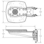 Seaview Universal Mast Mount Platform for 12"-18" Radome (SM18U)