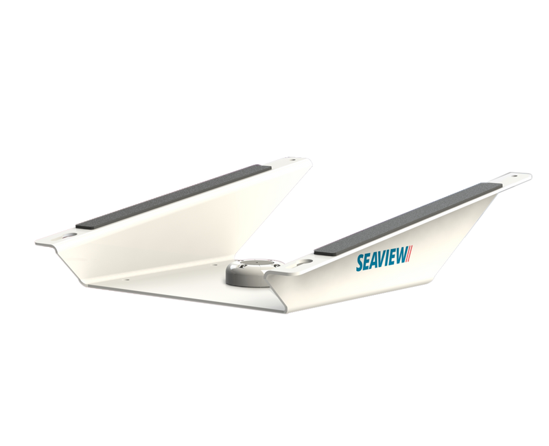 Seaview Aluminum 8° Wedge Base for Starlink Flat High-Performance Antenna - White (SVSLWB)
