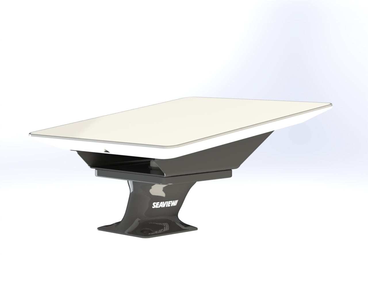 Seaview Aluminum 8° Wedge Base for Starlink Flat High-Performance Antenna - Black (SVSLWBBLK)